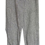 Ann Taylor Women's Gray Straight Cropped Linen Blend Pants Size 8 Workwear Photo 0