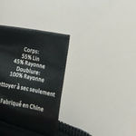 ASTR  The Label Black Thea Linen Blend Crop Top Size XS Photo 4