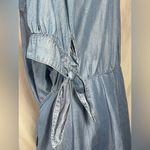 Michael Kors  Women's Chambray Wrap Around Denim Button Front Shirt Dress Sz XL Photo 5