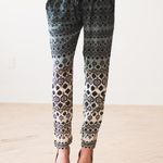Gypsy 05  Patterned Ankle Pants - Blue, Yellow, Cream Photo 5