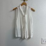 Cloth & Stone Anthropologie  Neck Tie Sleeveless Blouse Size XS Photo 2