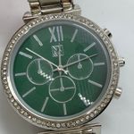 Ny&co New &  35mm ladies Quartz watch green dial 7.5”-8” w/battery Photo 1