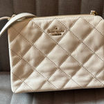Kate Spade  Cream Quilted Crossbody Bag Photo 0