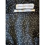 Urban Outfitters Tie-Front Short Sleeve Cropped Top black white Med Photo 4