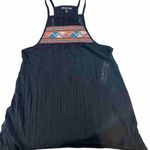 Almost Famous Black Halter Tank Top With Stitched Chest Area Tunic Medium NWT Photo 0