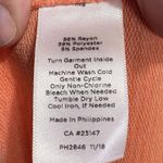 Talbots T by Casual Pullover Dress Orange Stripe Stretch UPF 50+ Cross Back 1X Photo 7