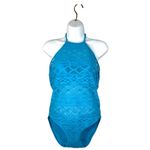Freya Turquoise Blue Sundance Crochet Halter One Piece Monokini Size 32DD NEW Size M Photo 6