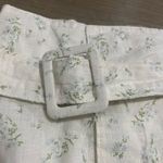 BLANK NYC NWT  BLANCHE High Waist Belted Floral Linen Shorts Size M Photo 6