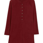 Old Navy Womens Jumper Button Closure at Front Ribbed Knit Dark Red in XL Photo 0