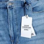 Good American  Zara High Rise Skinny Jeans Plus Size 30 62 29" Inseam Blue Photo 5