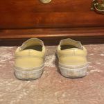 Vans Pearl Pastel Yellow Classic Leather Slip-On Shoes $60 GUC Wmn 5 Photo 3