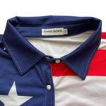 Ranch Dress'n American Flag Western Shirt Stretch Patriotic Rodeo Women’s XXL Blue Photo 3