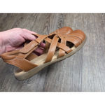 Clarks  Elizabeth Sea Fisherman Sandal Women's Leather Brown Size 7.5 Shoes Photo 5
