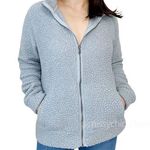 Sonoma Women’s Size Medium Gray Women’s Sherpa Jacket Photo 0