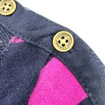 Ralph Lauren Lauren by  Size Large Shirt Black‎ Pink Striped Edgy Punk Emo Photo 3