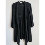 Soma Women's Cool Nights Short Robe Black Small/Medium Photo 4