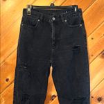 American Eagle AE  black ripped mom jean Photo 2