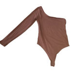 Abercrombie & Fitch NWT One Shoulder Long Sleeve Bodysuit |  Photo 0