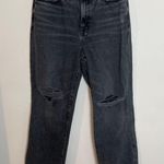 Madewell - Baggy Straight Jeans in Cavell Wash Ripped Edition Slouchy Denim Photo 2