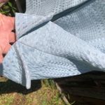 Ellen Tracy  Light Blue Textured Tailored Cotton/Silk Blend Blazer 6 Photo 2