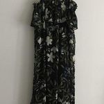 Bobeau Tropical Print Chiffon Midi Dress Photo 2