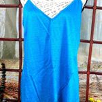 Socapri Tank Top 100% Flax Mediterranean Blue Made in Italy L Size L Photo 0