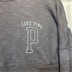 PINK - Victoria's Secret Love  Long Sleeve Tee Spirit Jersey Shirt Gray White NWT Photo 3