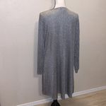 Ellie Wilde Wilde sparkly silver holiday long cardigan sweater with pockets Photo 6