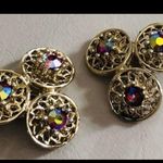 1950s CORO Aurora Borealis Clip On Earrings Photo 2