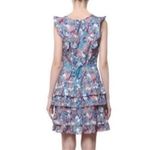 Marc by Marc Jacobs Y2K 100% Cotton Floral Ruffle Tiered Tie Back Mini Dress 6 Photo 3