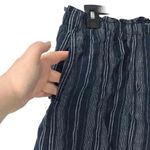 Ellen Tracy SKIRT WOMENS LARGE 100% LINEN PAPERBAG WAIST STRIPED SUMMER CASUAL Photo 11