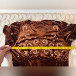 Tea N Rose  NWT The Tyrone Embroidered Dress In Brown Velvet Size L Photo 6