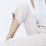 Paige Nellie Jeans In Blossom Pink Stripe Size 25 $219 Photo 0