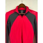 Women’s Gore Bike Wear XL Red & Black Long Sleeve Half Zip Athletic Shirt Photo 2