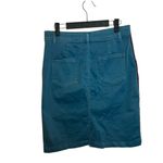 Pilcro and the Letterpress Anthropologie  Teal Button Front Chino Skirt Photo 1