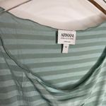 Armani Collezioni  Green Blue Mint Striped Womens Tank Top Blouse‎ 40 US 8 Photo 4