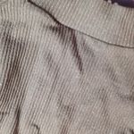 Aura  brown glitter mock long sleeve crop top size S/M Photo 2