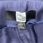 Saks 5th Avenue Saks Fifth Ave Women’s Size 4 Navy Blue Stretch Slim Straight Trousers Pants Photo 3