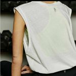 Free People Movement Heat Muscle Tee White Sleeveless Graphic Top Size Medium Photo 1