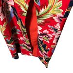 NBD  Naven Revolve Cut Out Floral Dress Women’s XXS Red Tropical Slit Midi Photo 9