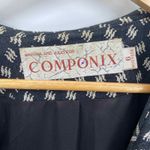 Vintage Marsha Brander for Componix Southwest Blazer Skirt Set sz 6 Acrylic Wool Black Photo 3
