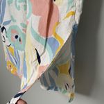 Rachel Zoe  Women's 100% Linen Maxi Midi Skirt Floral Pastel Colors Size Small Photo 4