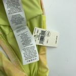 Aerie Halter Tie-Dye Keyhole Bikini Swim Top Yellow Pink Size L Photo 3