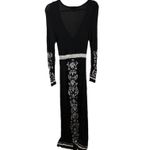 Arden B Large Y2K Babydoll Maxi Dress Knit Sweater Long Sleeve Floral Whimsygoth Photo 8