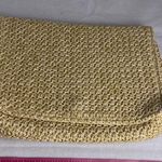 Philosophy Tan Woven Clutch with Tassel Photo 9