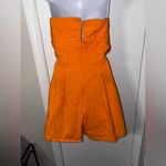 mable orange strapless romper medium Photo 2