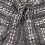 Urban Outfitters Boho festival micro daisy grey white cotton lace up mini micro shorts m Photo 1