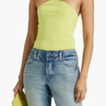 Frame NWOT  Women's‎ Neon Yellow Spaghetti Strap Tank Bodysuit Size Medium Photo 0