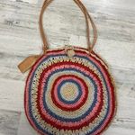 DKNY Round Straw Woven Tote Photo 0