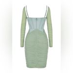 House Of CB FREYJA GREEN GATHERED CORSET DRESS, Size Small, $239 Photo 12